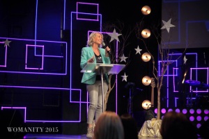 Here's me speaking at the Womanity Conference!